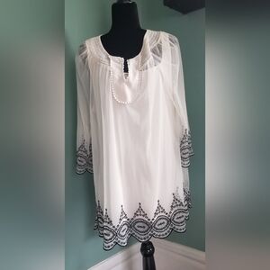 Preloved bohemia style tunic tank set. Can be worn separately or together.